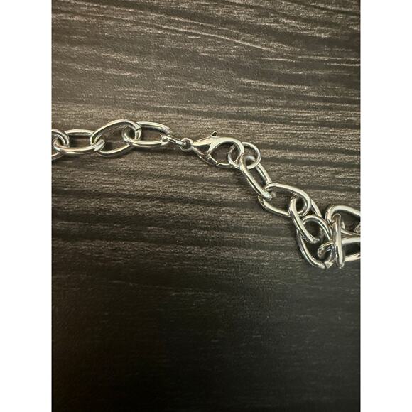 Vintage Guess Key & Heart XL Long Chain Necklace - Picture 4 of 5